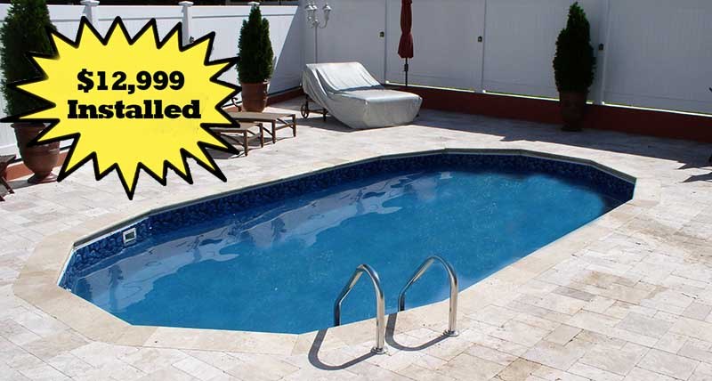 Inground Patio Pool Installed in South Carolina $12,999
