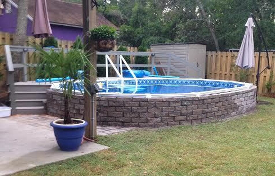 Best Deals On Semi Inground Pools, Partially Inground Pool Cost