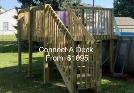 connect a deck pool deck free shipping